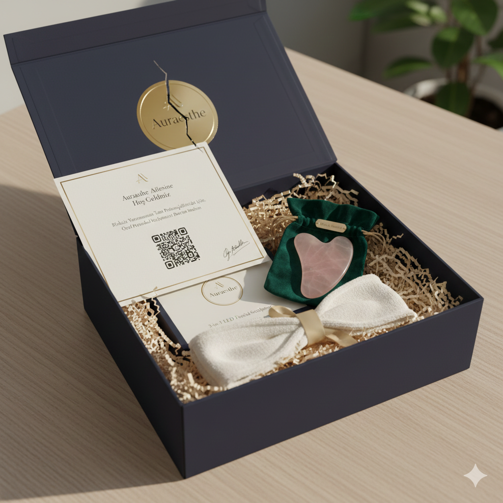AuraESTHE 3'ü 1 arada LED Yüz Şekillendirici + 4 ÜCRETSİZ Hediye