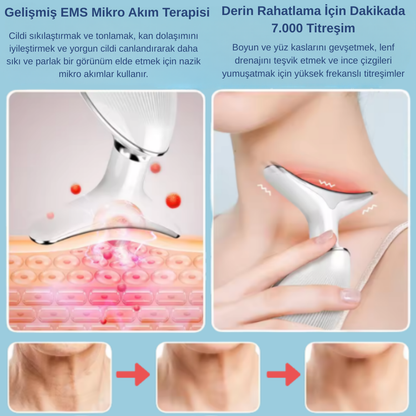 AuraESTHE 3'ü 1 arada LED Yüz Şekillendirici + 4 ÜCRETSİZ Hediye